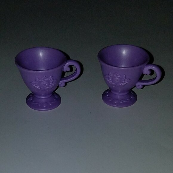 Cabbage Patch Pink Teapot 2 Purple Teacups Cups Lot 2004 Toy Dishes CPK - Picture 8 of 11